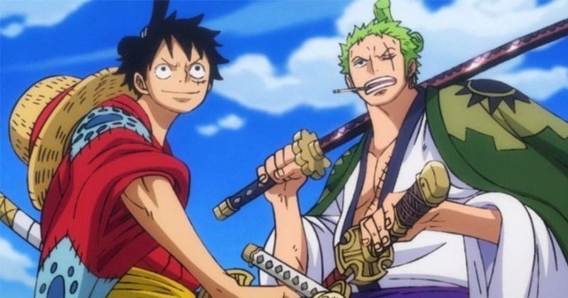 Ảnh nhân vật Luffy và Zoro của băng hải tặc mũ rơm